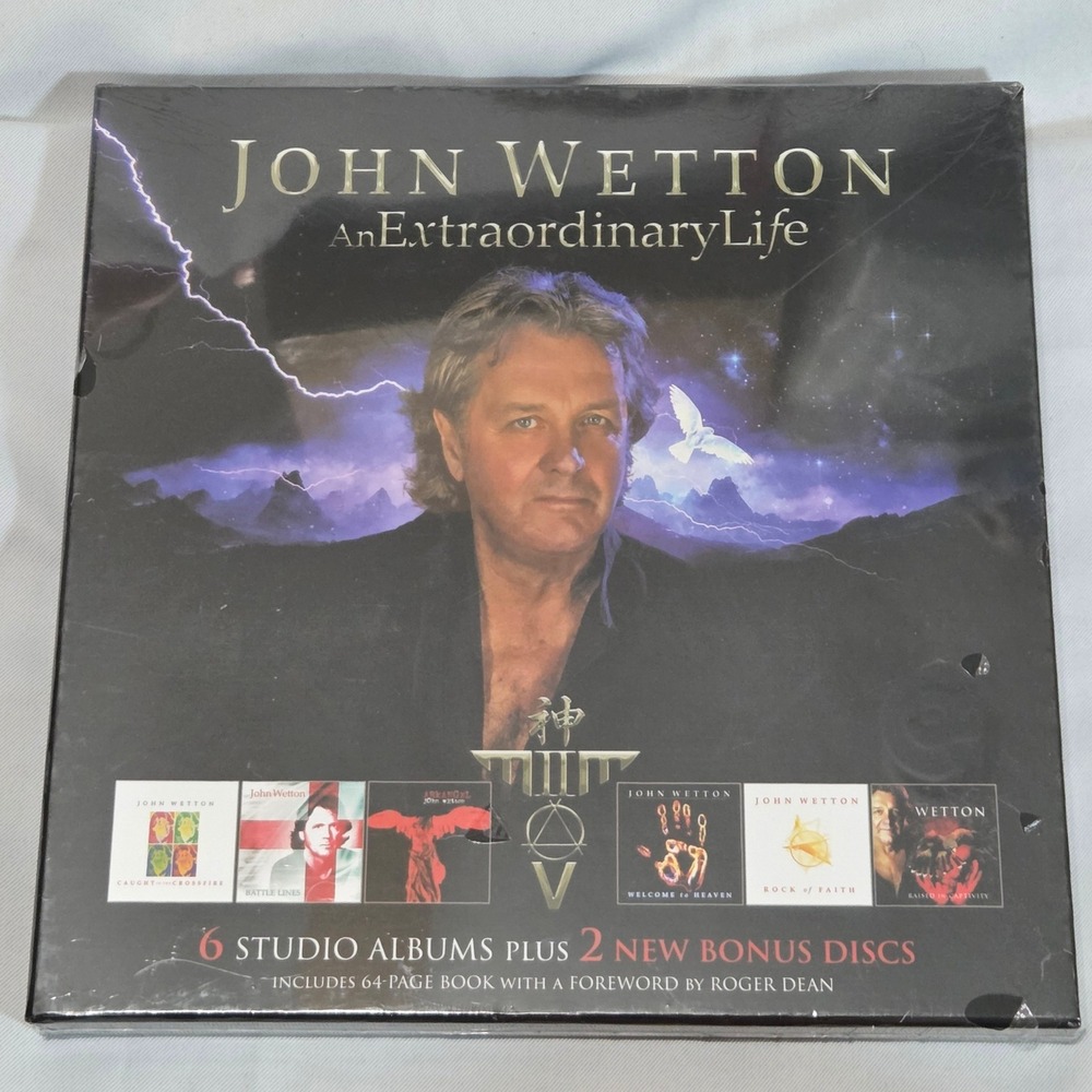 John Wetton - An Extraordinary Life 8 CD Box Set 64 Page Book - NEW Sealed